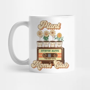 Mothers day plant  lover groovy cassette Retro Funny sarcastic quote Mug